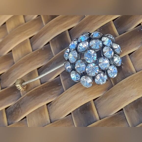 Vintage 1940s rhinestone stickpin - Picture 2 of 6